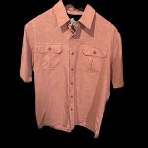 2/$20 Croft & Barrow Red Casual Button Down Shirt for Everyday Comfort
